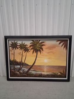 TROPICAL  BEACH  PAINTING