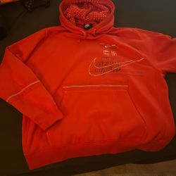 Orange/red Nike Hoodie