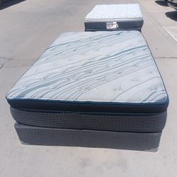 Full Pillowtop Mattress And Box Spring 