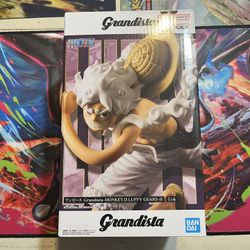 One Piece Luffy Gear 5 Grandista Bandai Figure New, Sealed