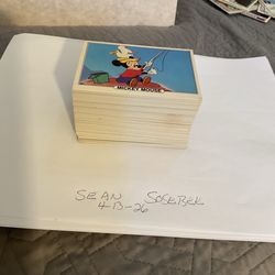 Disney Treats Card Set 90 Cards  5 different 18 card sets 1982  Mickey. Donald D