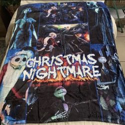 Nightmare Before Christmas Throw Blanket