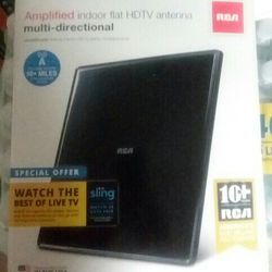 RCA Amplified Indoor Flat HDTV Antenna 