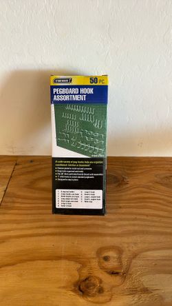 New 50 Pc. Piece Pieces Pegboard Hooks