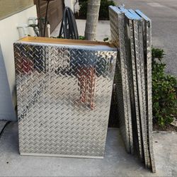 Diamond Plate Sheet Metal Covered Cabinets  And Covers For Cabinets  OBO
