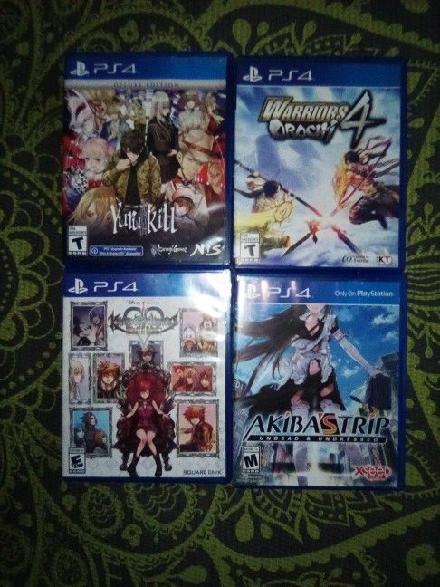 PS4 Games All 4 Games For $45