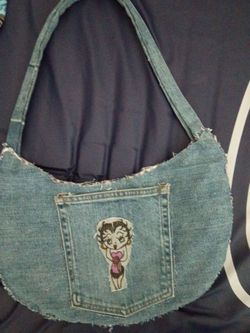 Betty boop jean bag