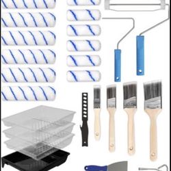 🎨 25-Piece Paint Roller Kit – Brand New – $25 FIRM 🎨  Complete professional paint roller & brush set, brand new and unused. Everything you need for 