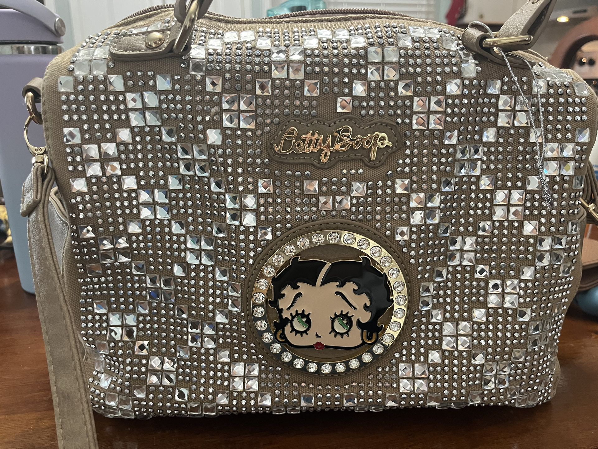 Leather Mini Carry On Travel Bag- Betty Boop