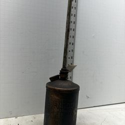 Vtg 11/2Quart Golden Rod Oil Can Dutton Lainson Pump Handle Tall#S7