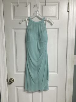 David’s Bridal Bridesmaids Dress Size 6 Color SPA (Sea-foam Green) NWT