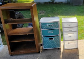 Drawers and shelves