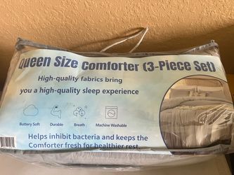 Queen Size Comforter 3-Piece Set