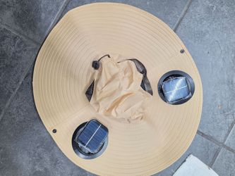 Outdoor Hat with solar powered fans