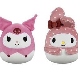 Squishmallows Kuromi My Melody 8 Inch Bundle
