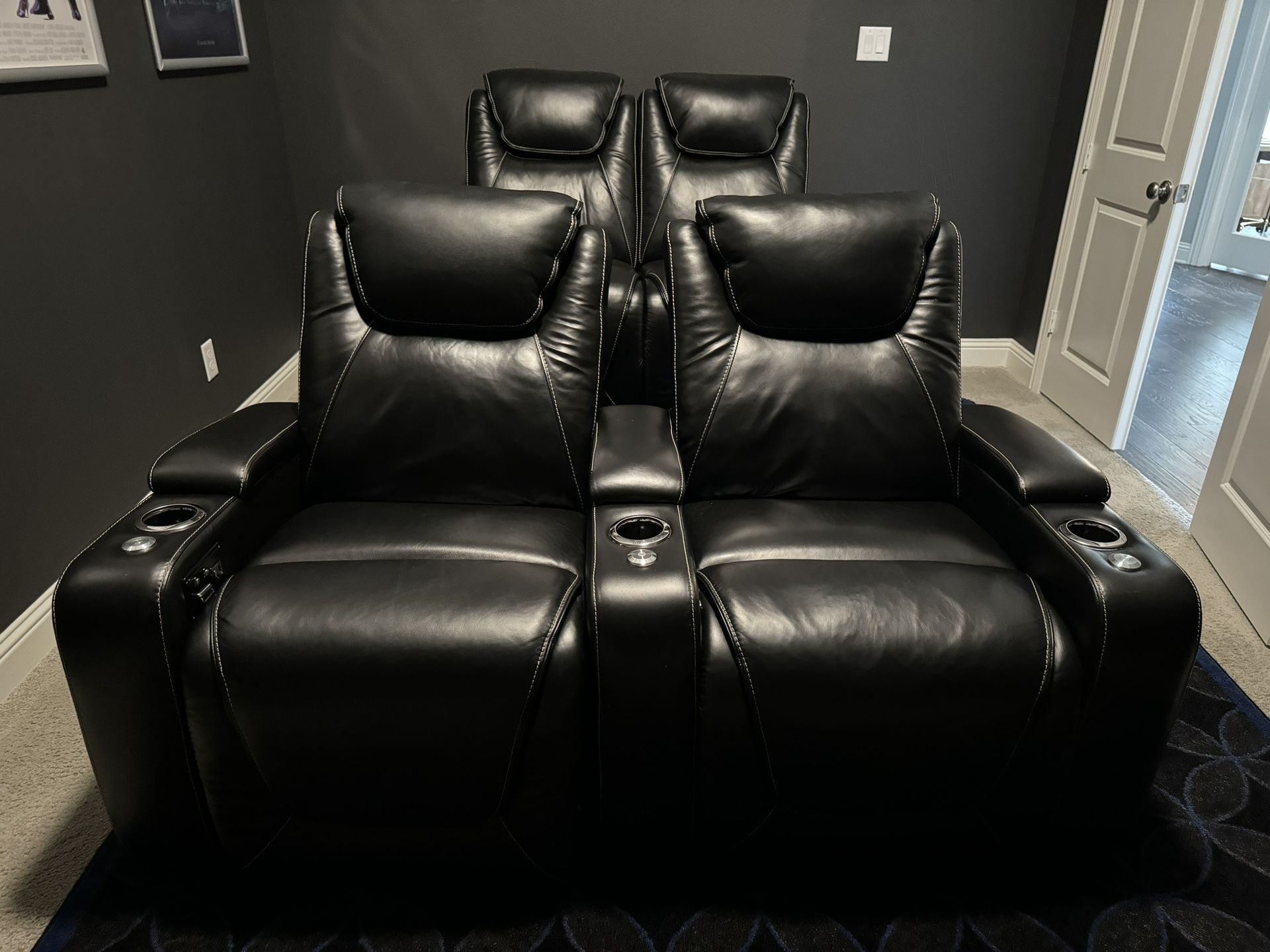 4 Movie Theater Chairs