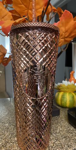 Starbucks Christmas Rose Gold Cup 2023