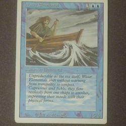 MTG Water Elemental Summon Jeff A. Menges Vintage Magic The Gathering Card Game Wizards Of The Coast Collectible