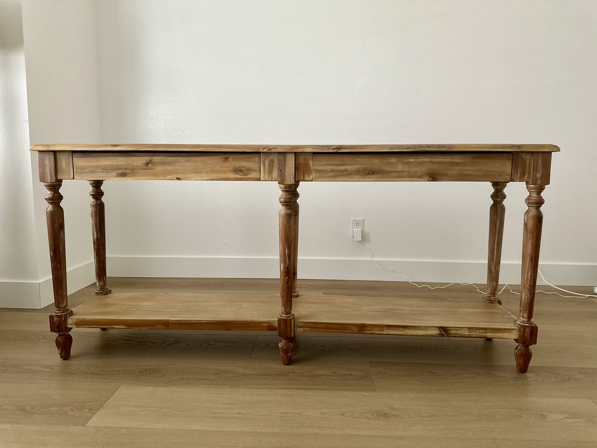 World Market Everett Long Wood Foyer Table