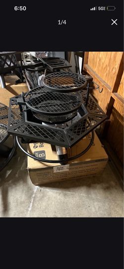 Fire pit with grill