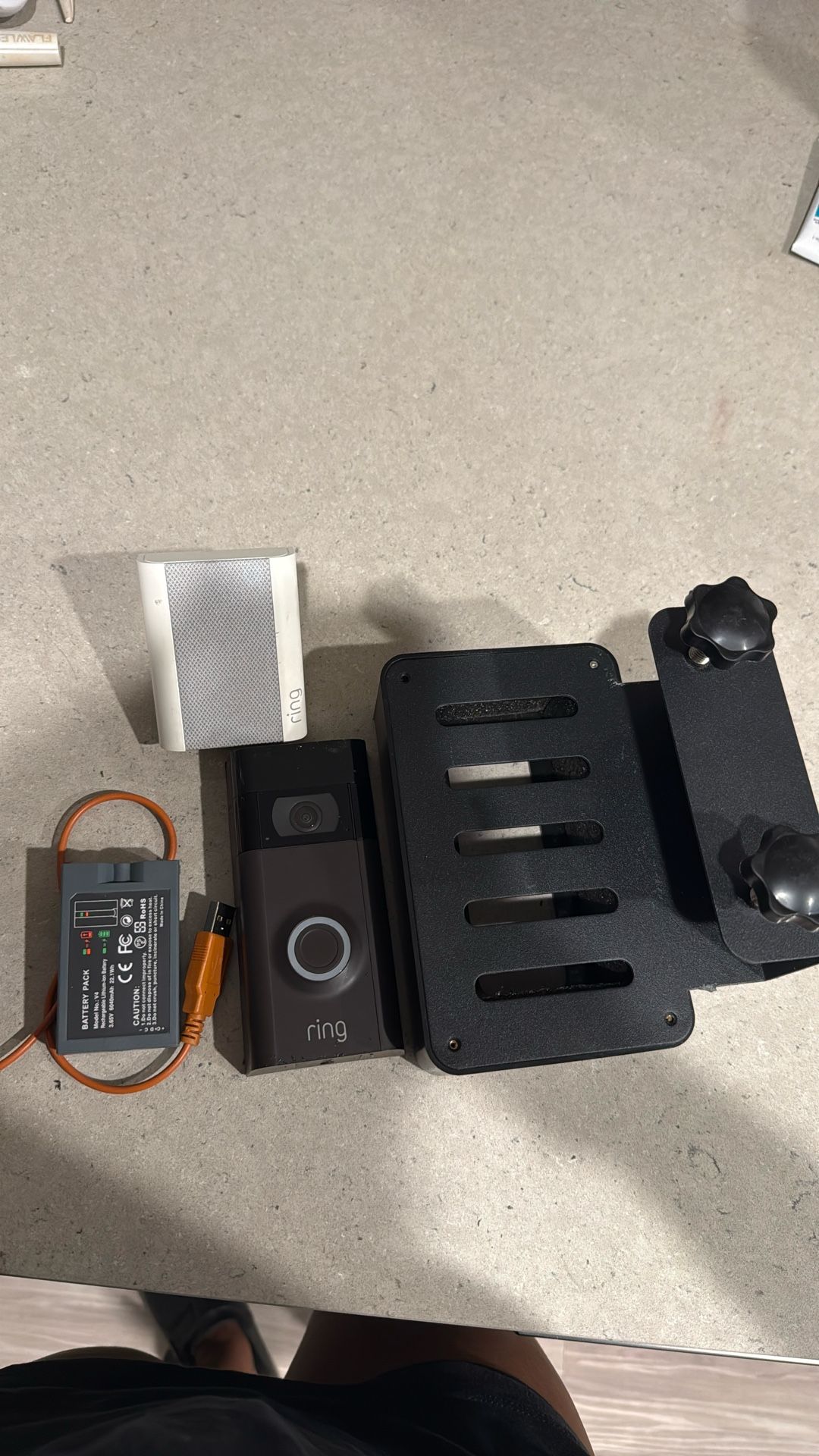 Ring Video Doorbell with Battery, Charger & Anti-Theft Bracket
