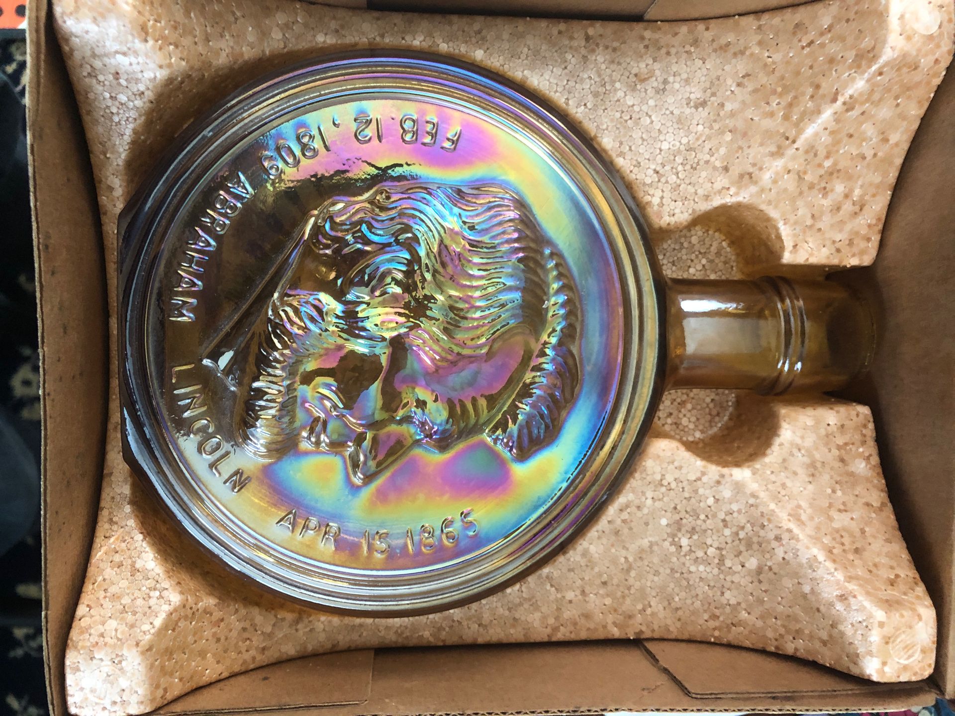 Abe Lincoln Decanter by Wheaton Glass