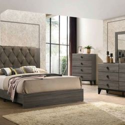 Queen Size Bed Frame Set  