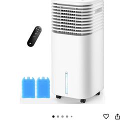 4-IN-1 Portable Air Conditioners, Evaporative Air Cooler w/4 Modes & 3 Speeds, 15H Timer for Smart Auto-off, 2-Gal Tank for 20H Cooling,17FT Remote,No