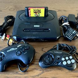SEGA Genesis Model 2 Console W/ Controllers, Cables & Game - Tested