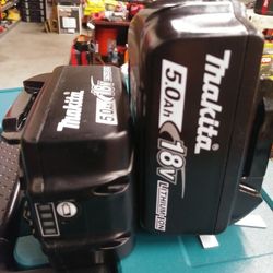 MAKITA 18V LITHIUM ION 5.0AH BATTERIES NEW EACH BATTERY NEW POR CADA BATERIA
