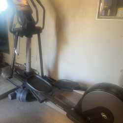 Elliptical And Stationary Bike