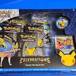 Pokemon Celebrations Zacian pin collection