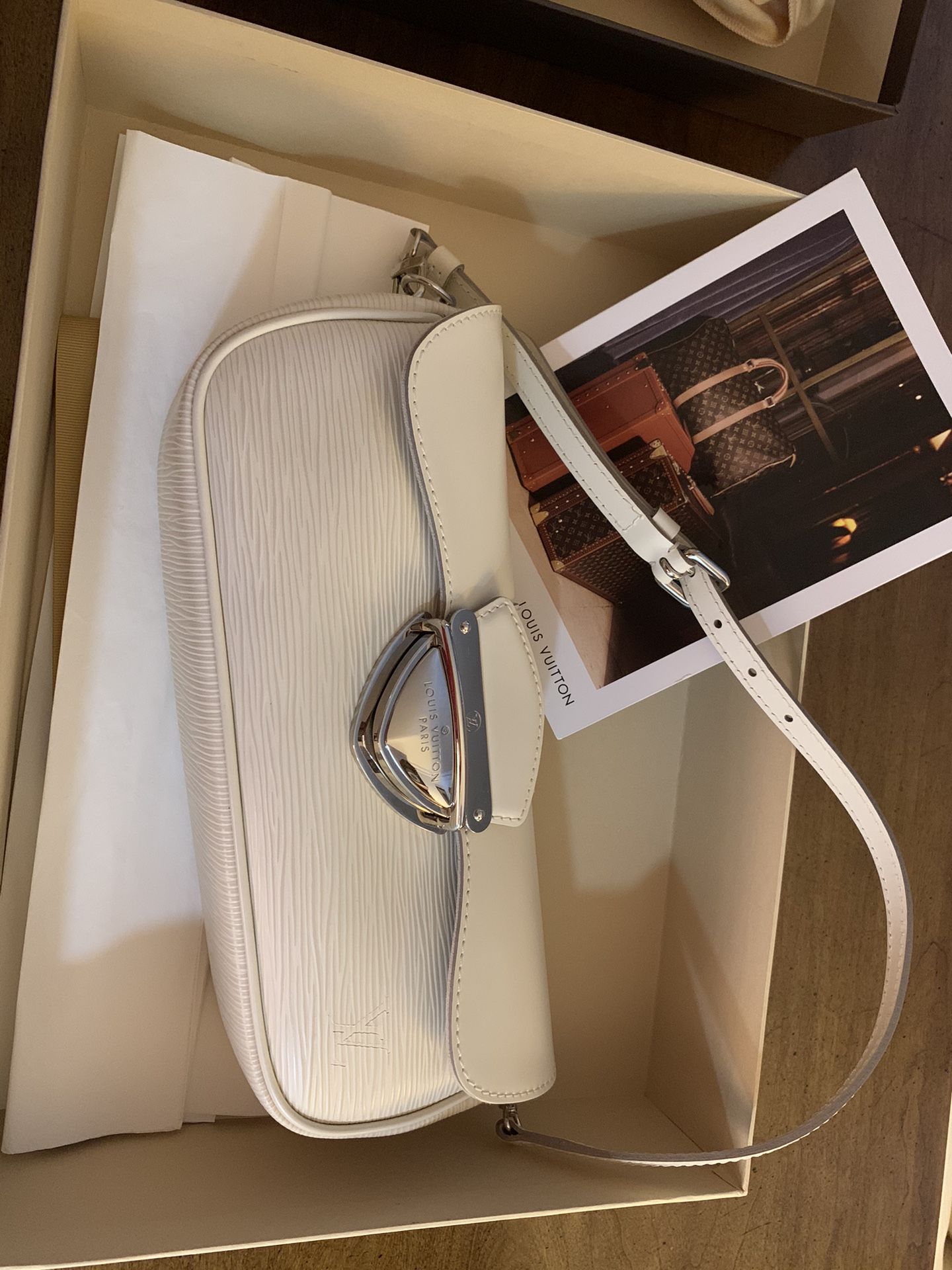LV Louis Vuitton Pochette Montaigne Epi Leather