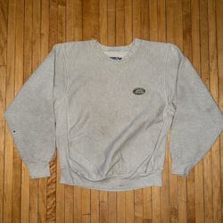 VTG 90s Champion Land Rover Reverse Weave Premium Crewneck Embroidered Sz. L