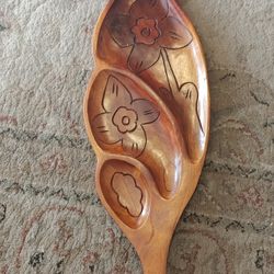 Vintage Monkey Pod Wood Platter