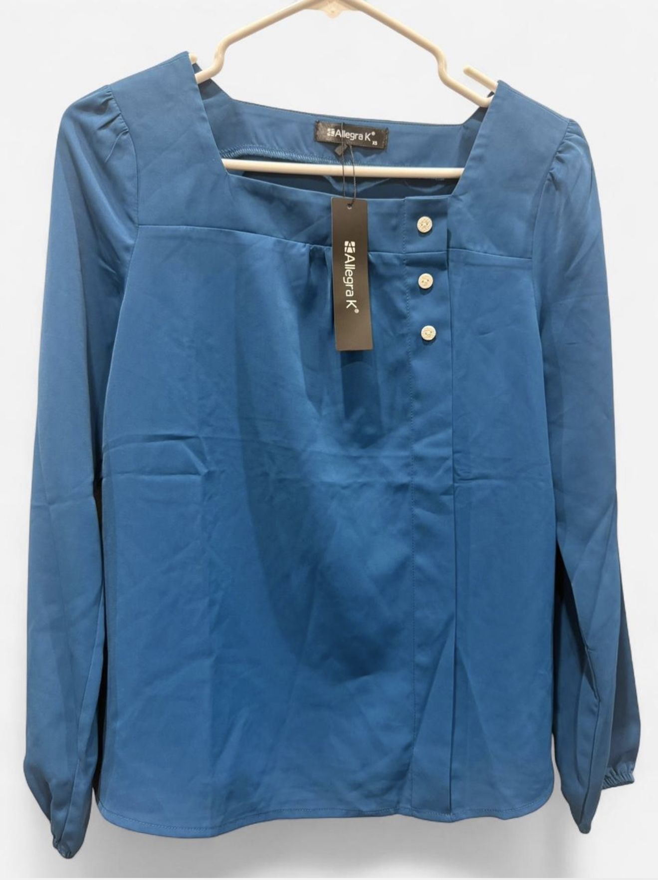 NWT Allegra K Blue Blouse - Size XS - $18