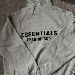 Dark Oatmeal Fear Of God Essentials Hoodie 