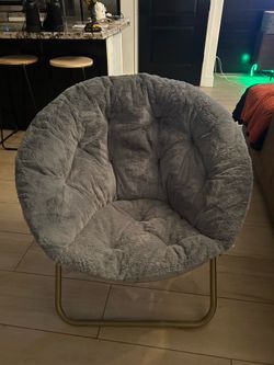 🩶 Ultra Plush Saucer Chair – Soft, Cozy & Super Comfortable! 🩶
