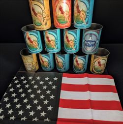 12 DEEP EDDY VODKA TIN CUP MAN CAVE DISPLAY