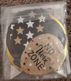 "No Work Zone" Retirement Banner/Decoration