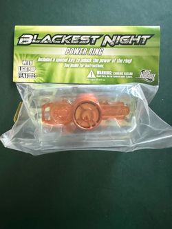 Green lantern Blackest Night Orange lantern ring 2011