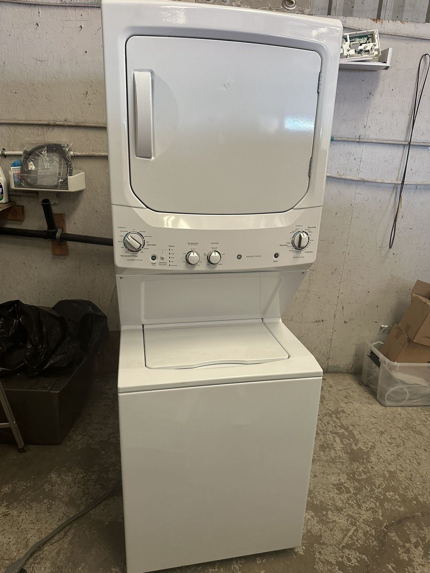 Stacked washers and electric dryer can deliver Washer and...