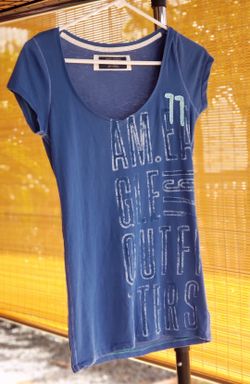 American Eagle: Size: S/P Blue casual shirt