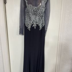 new black silver dress