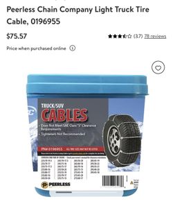 Snow Tire Cables