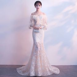 Custom wedding dress