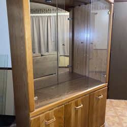 Oak China Cabinet/Cupboard