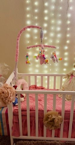 Convertible Mini Baby Crib,Wood Baby Bedside Bassinet