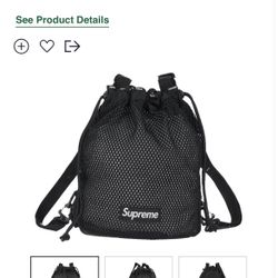 Supreme Mesh Mini Duffle Bag White