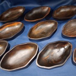 Artisan Hard Wood FOOD Bread Salad Snack Bowls